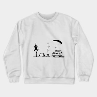 Paragliding Enjoy Wild Nature Crewneck Sweatshirt